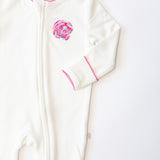 Seashell Embroidered Pip Zip