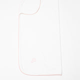 Pink Cross Embroidered Pip Blanket