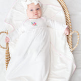 Flower Fields Embroidered Pip Gown