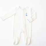 Cowboy Boot Embroidered Pip Zip