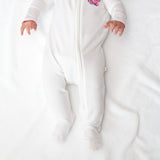 Seashell Embroidered Pip Zip