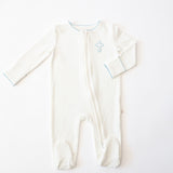 Blue Cross Embroidered Pip Zip