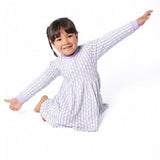 Sweatshirt Dress-Lilac Ribbons