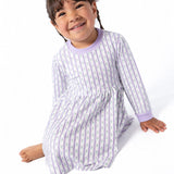 Sweatshirt Dress-Lilac Ribbons