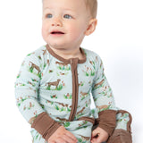 LS Zip PJs-Delta Dogs