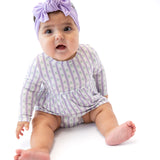 LS Bodysuit Dress-Lilac Ribbons