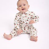 Sweatshirt Polo Romper-Mallard Drake