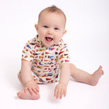 SS Polo Romper-Varsity Football