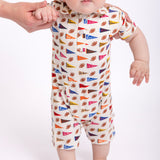 SS Polo Romper-Varsity Football