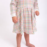 Sweatshirt Dress-AJ Plaid