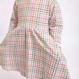 Sweatshirt Dress-AJ Plaid
