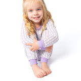 LS/P 2PC PJs-Lilac Ribbons
