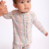 LS Zip PJs-AJ Plaid