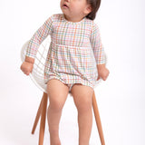 LS Bodysuit Dress-AJ Plaid