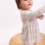 LS Bodysuit Dress-AJ Plaid