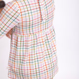 LS Bodysuit Dress-AJ Plaid