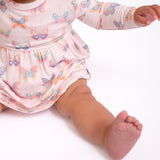 LS Bodysuit Dress-Butterfly Bliss