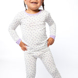 LS Shirt/Pants PJs - Lilac Buds