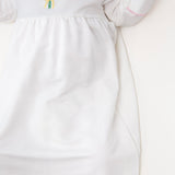 Tulips Embroidered Pip Gown