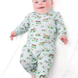 Sweatshirt Polo Romper-Delta Dogs