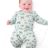 Sweatshirt Polo Romper-Delta Dogs