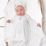 Pip Emboidered Gown-Bow