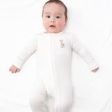 Pip Emb Zip Romper-Deer