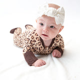 Convertible Zip Pajamas - Classic Leopard