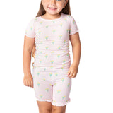 SS & Shorts Ruffle PJ - Fancy Tulips