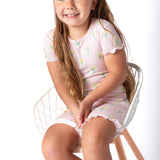 SS & Shorts Ruffle PJ - Fancy Tulips