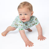 SS Polo Romper-Delta Dogs