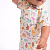 SS Polo Romper-Zoo Crew