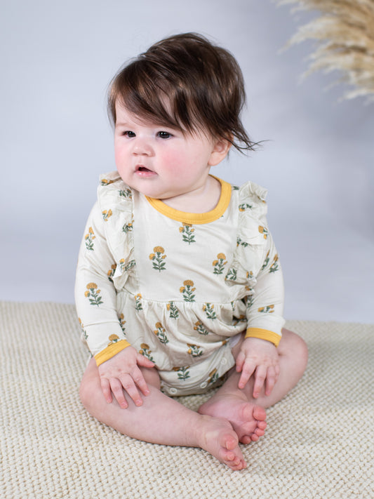 LS Flutter Bubble - Marigold Block Print