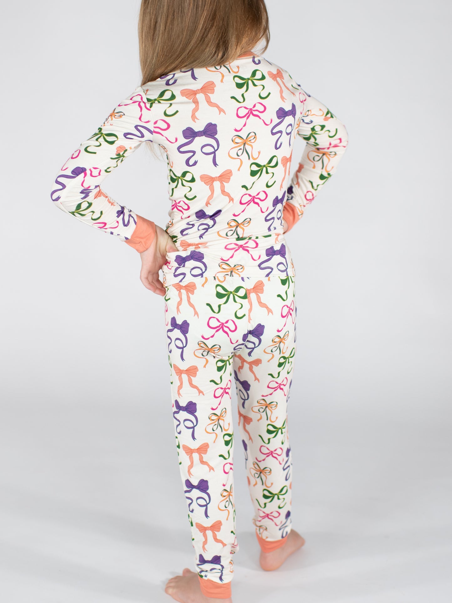 Bows - Long Sleeve/Pants PJs