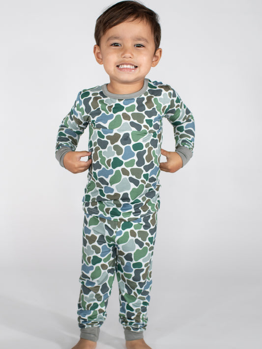 Pebble Camo - Long Sleeve/Pants PJs