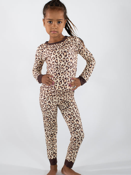 Classic Leopard - Long Sleeve/Pants PJs