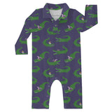 LS Polo Romper - Gator Krewe