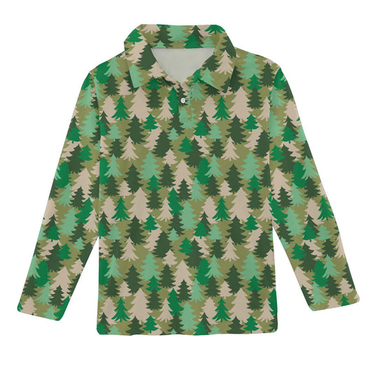 LS Polo Shirt - Evergreen Camo