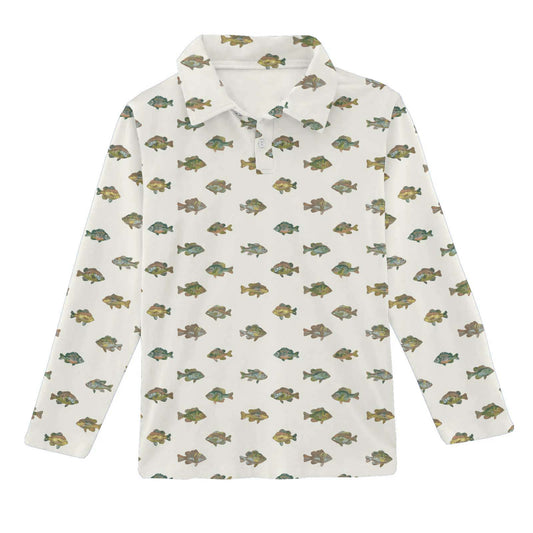 LS Polo Shirt - Lake Fish