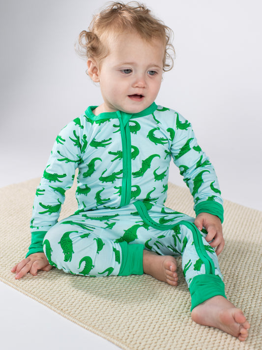 LS Zip PJ- Blue Alligators