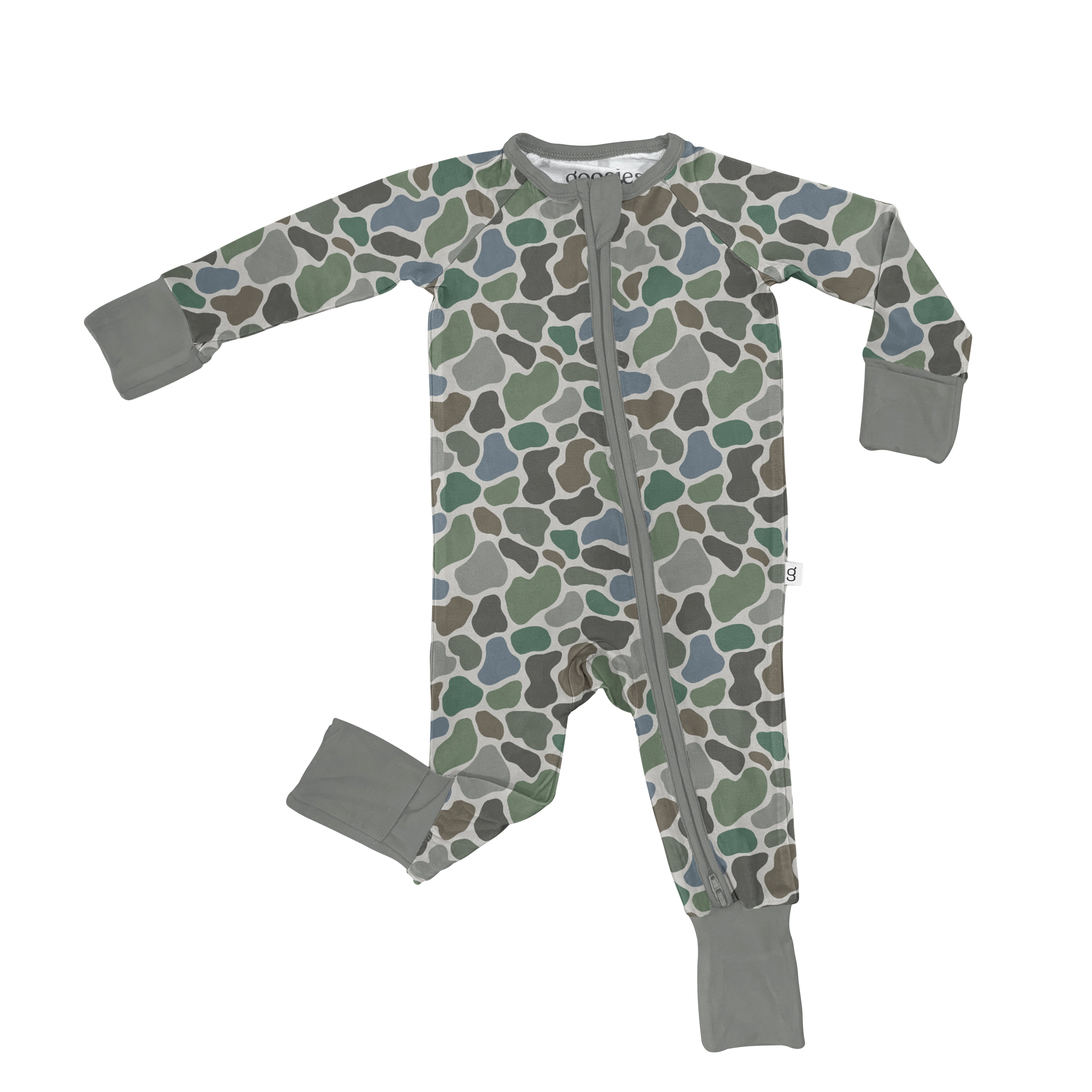 Convertible Zip Pajamas - Pebble Camo (OFC)