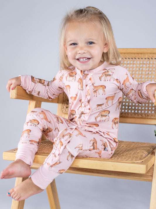LS Zip PJ - Does & Fawns