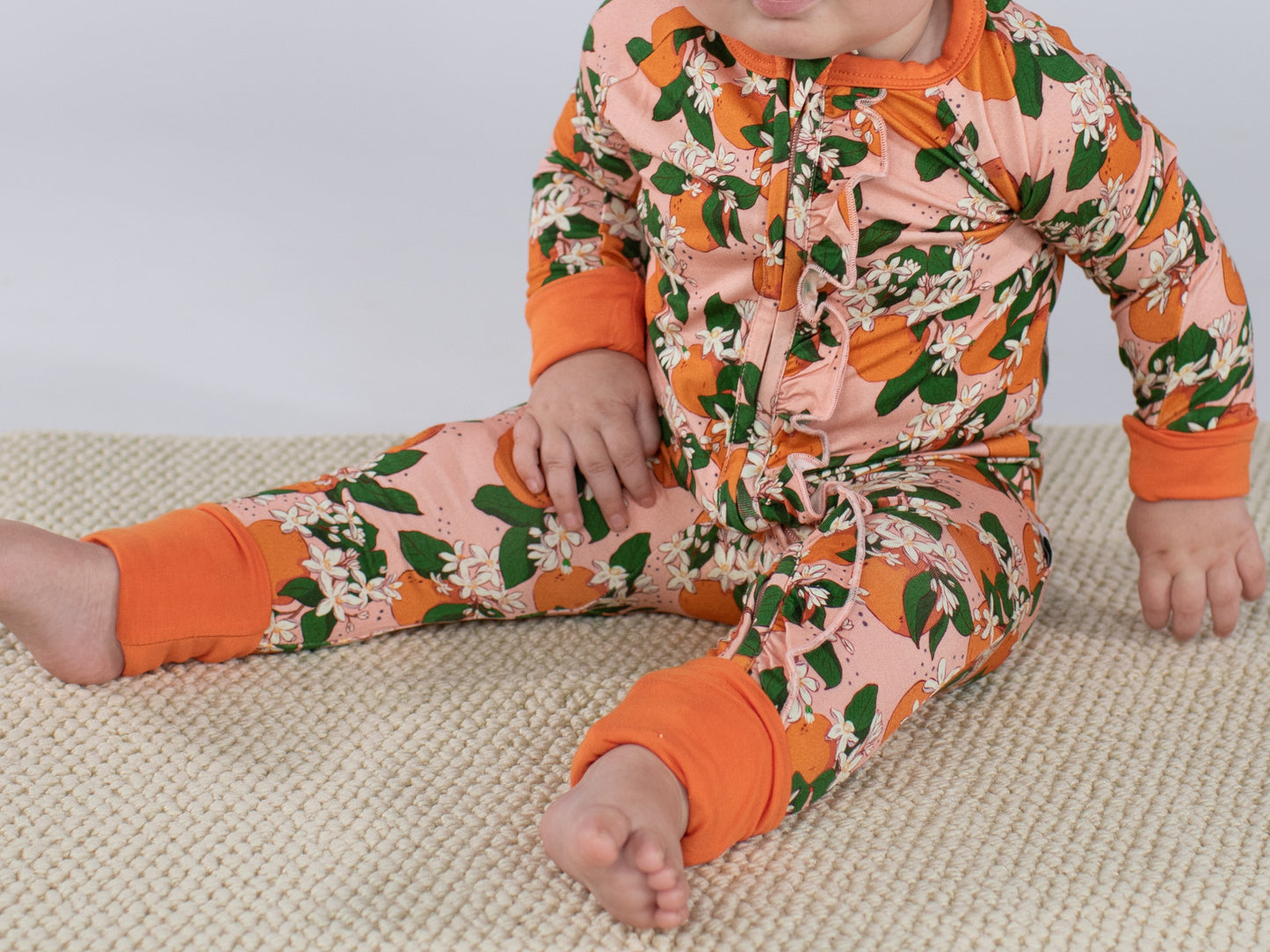 LS Zip PJ- Orange Blossoms