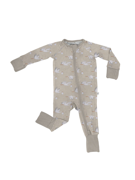 Zip PJs - Stork (Neutral)