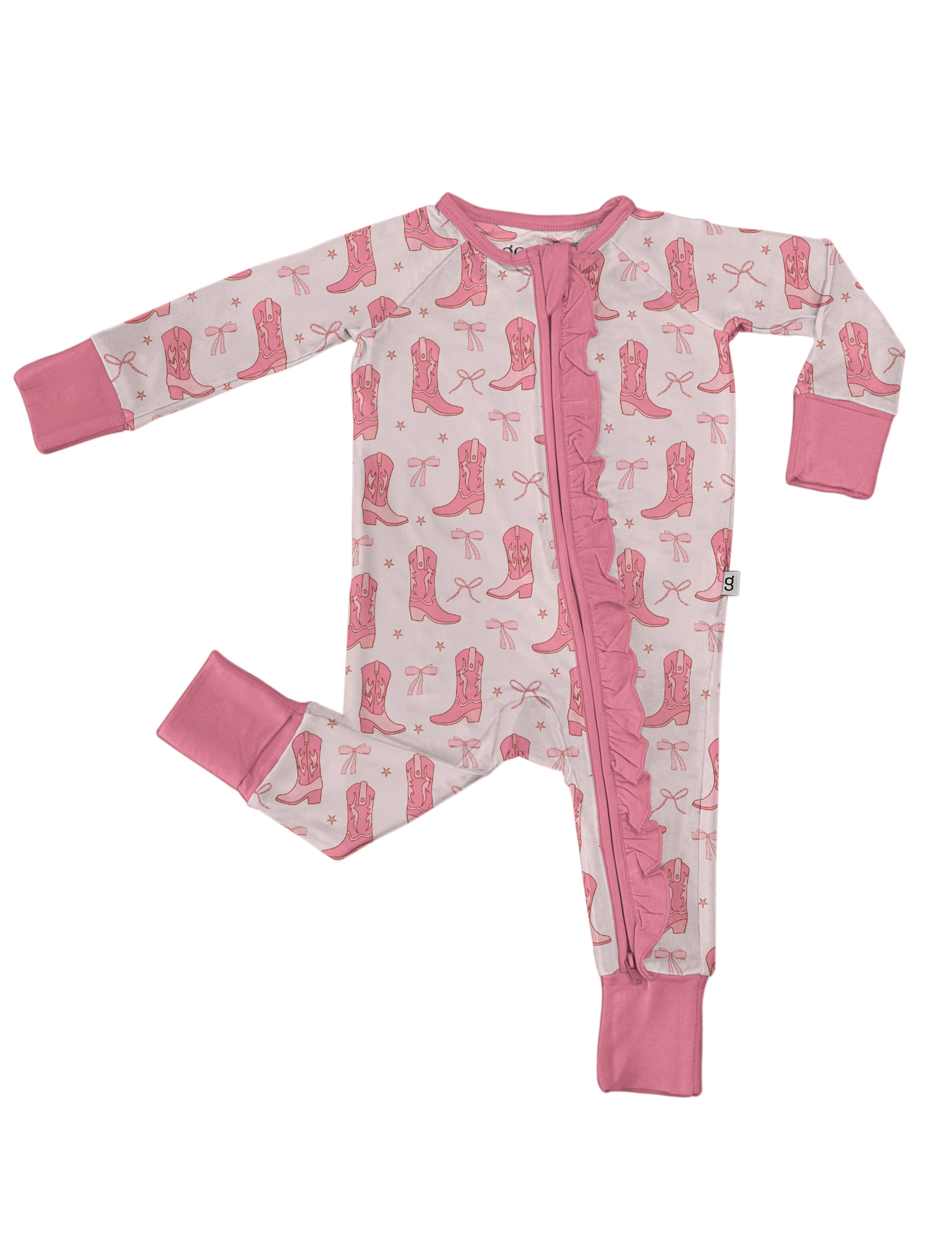 Convertible Zip Pajamas - Boots & Bows