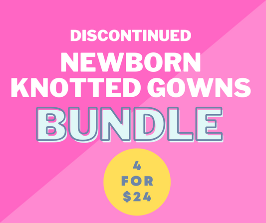 Newborn Knotted Gowns Bundle (Discontinued Girl Prints)