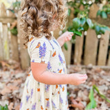 Short Sleeve Pocket Dress - Bluebonnets