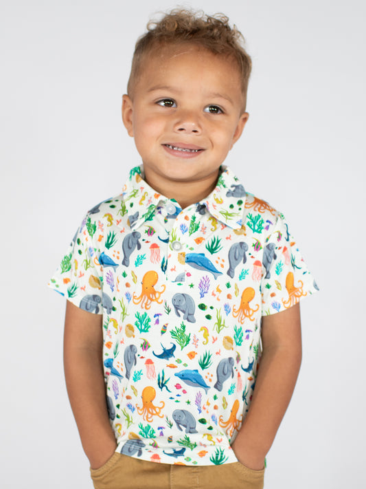 SS Polo Shirt - Ocean Friends
