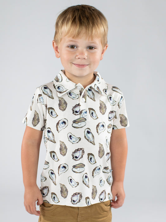 Short Sleeve Polo Shirt - Oysters
