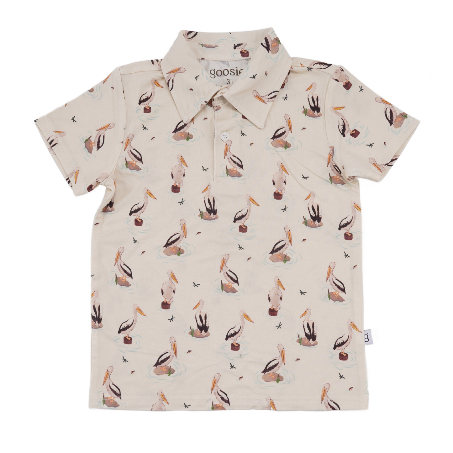 Short Sleeve Polo Shirt - Pelicans